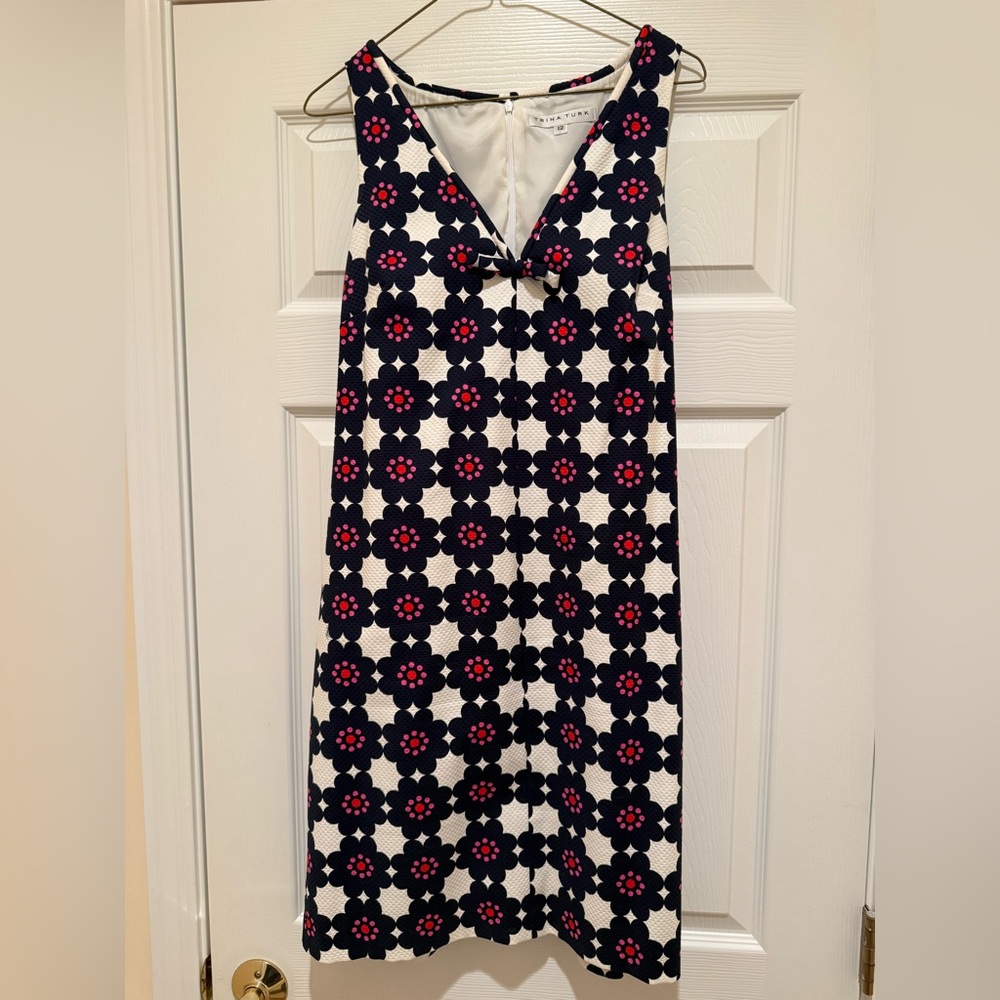 Trina Turk sleeveless floral dress.